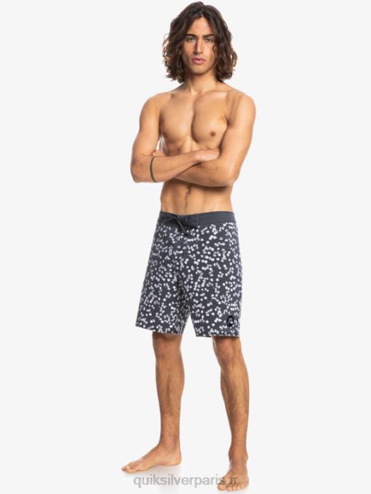 Hommes Quiksilver boardshort 18 surfsilk délavé D6PT1755 noir