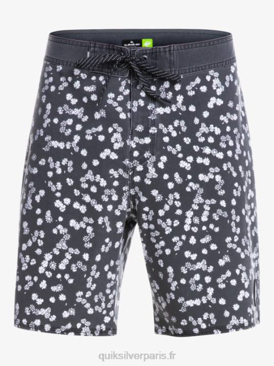 Hommes Quiksilver boardshort 18 surfsilk délavé D6PT1755 noir