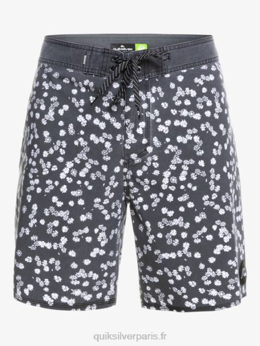 Hommes Quiksilver boardshort 18 surfsilk délavé D6PT1755 noir