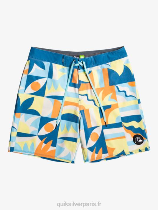Hommes Quiksilver boardshort 18 surfsilk délavé D6PT1759 port de mer