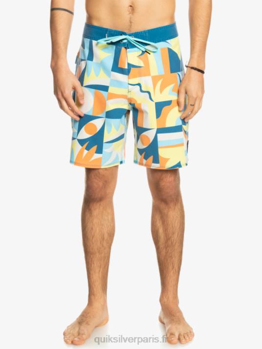 Hommes Quiksilver boardshort 18 surfsilk délavé D6PT1759 port de mer