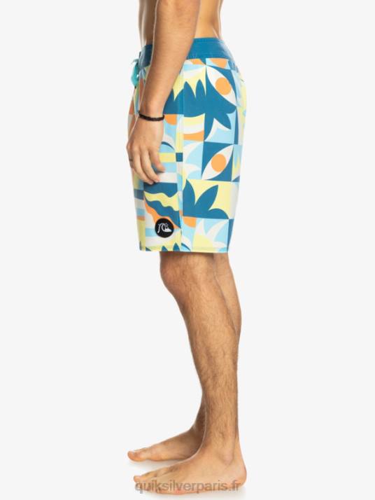 Hommes Quiksilver boardshort 18 surfsilk délavé D6PT1759 port de mer