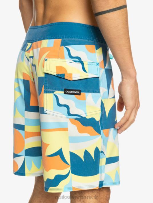 Hommes Quiksilver boardshort 18 surfsilk délavé D6PT1759 port de mer