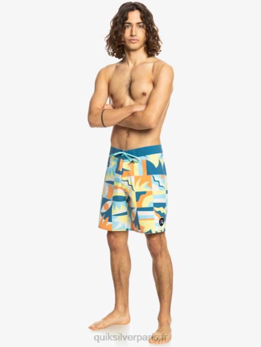 Hommes Quiksilver boardshort 18 surfsilk délavé D6PT1759 port de mer