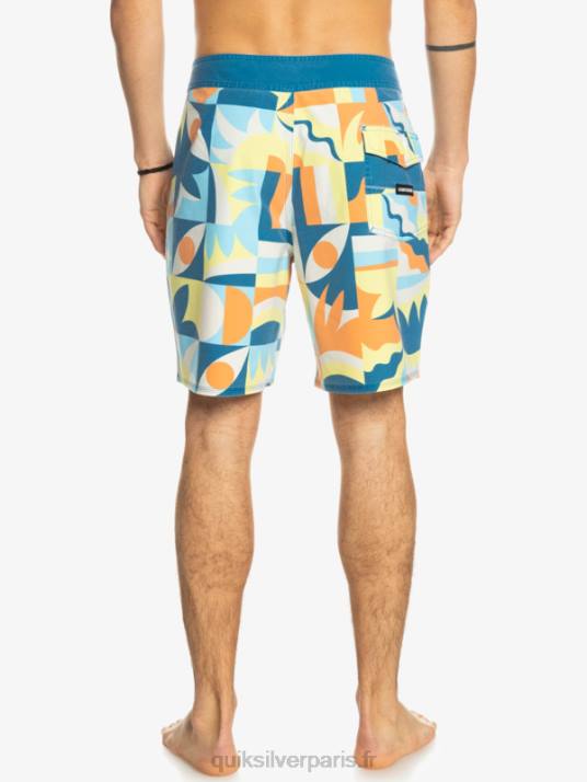 Hommes Quiksilver boardshort 18 surfsilk délavé D6PT1759 port de mer