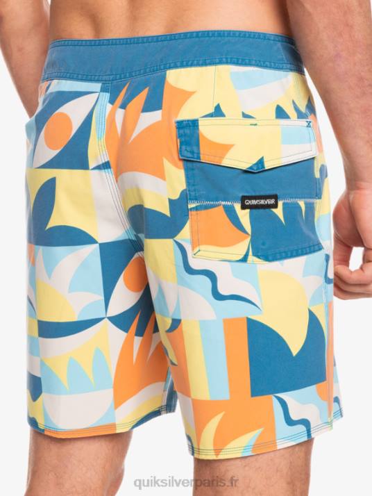 Hommes Quiksilver boardshort 18 surfsilk délavé D6PT1759 port de mer