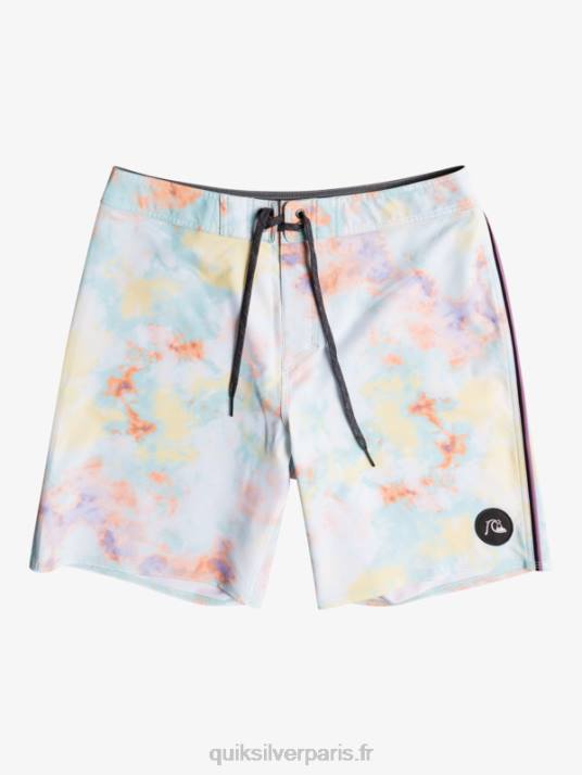 Hommes Quiksilver boardshort 18 surfsilk passepoilé D6PT1749 blanc