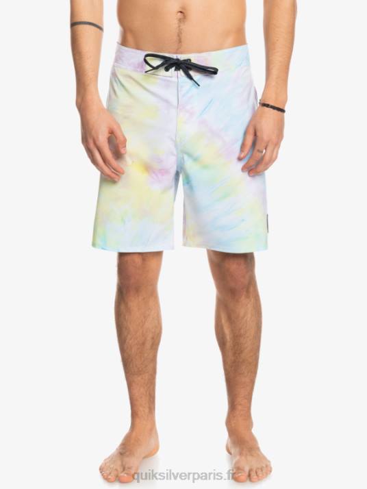 Hommes Quiksilver boardshort 18 surfsilk passepoilé D6PT1749 blanc