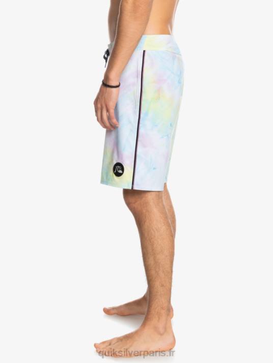 Hommes Quiksilver boardshort 18 surfsilk passepoilé D6PT1749 blanc