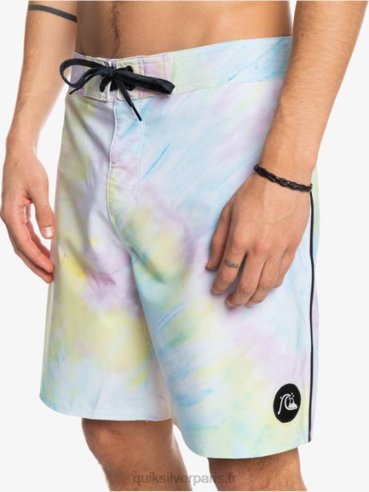 Hommes Quiksilver boardshort 18 surfsilk passepoilé D6PT1749 blanc