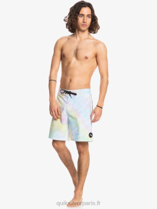 Hommes Quiksilver boardshort 18 surfsilk passepoilé D6PT1749 blanc