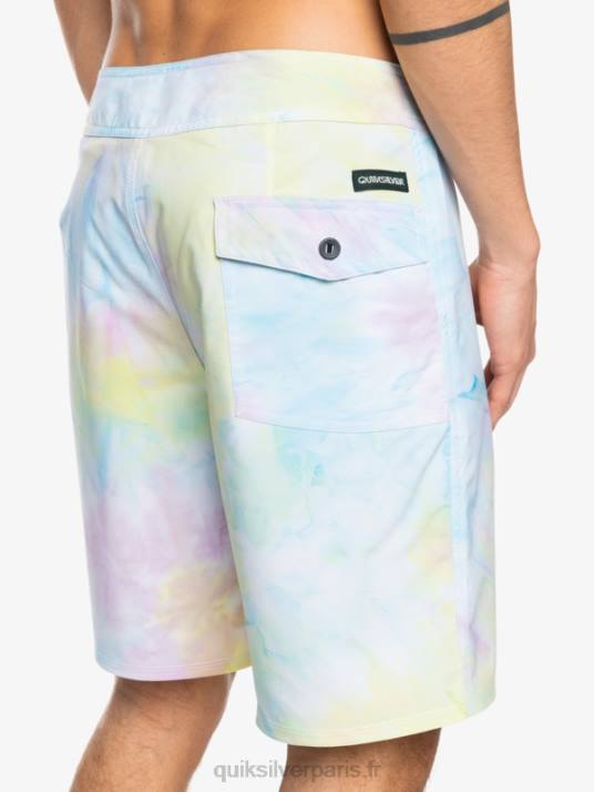 Hommes Quiksilver boardshort 18 surfsilk passepoilé D6PT1749 blanc