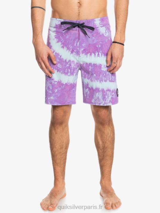 Hommes Quiksilver boardshort 18 surfsilk passepoilé D6PT1750 orchidée poussiéreuse