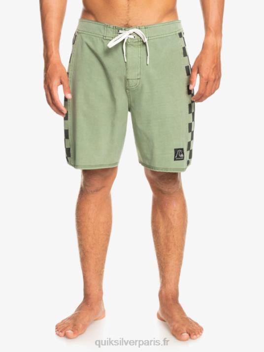 Hommes Quiksilver boardshort chanvre stretch original arch wash 18 D6PT1672 thym