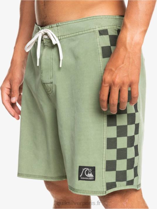Hommes Quiksilver boardshort chanvre stretch original arch wash 18 D6PT1672 thym