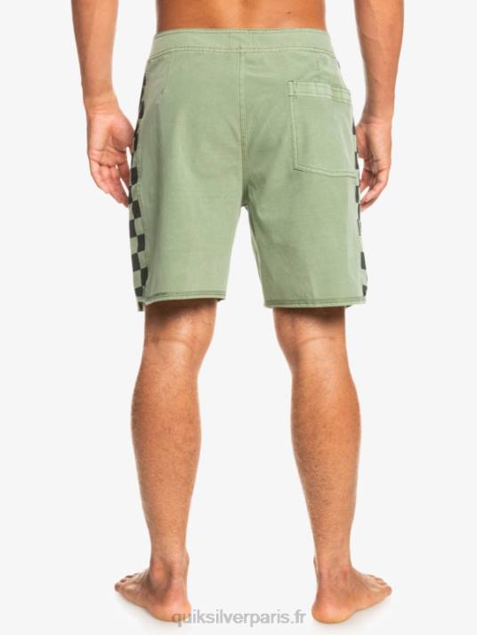Hommes Quiksilver boardshort chanvre stretch original arch wash 18 D6PT1672 thym