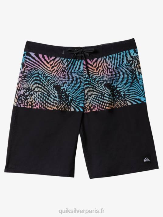 Hommes Quiksilver boardshort division 20 de tous les jours D6PT669 noir
