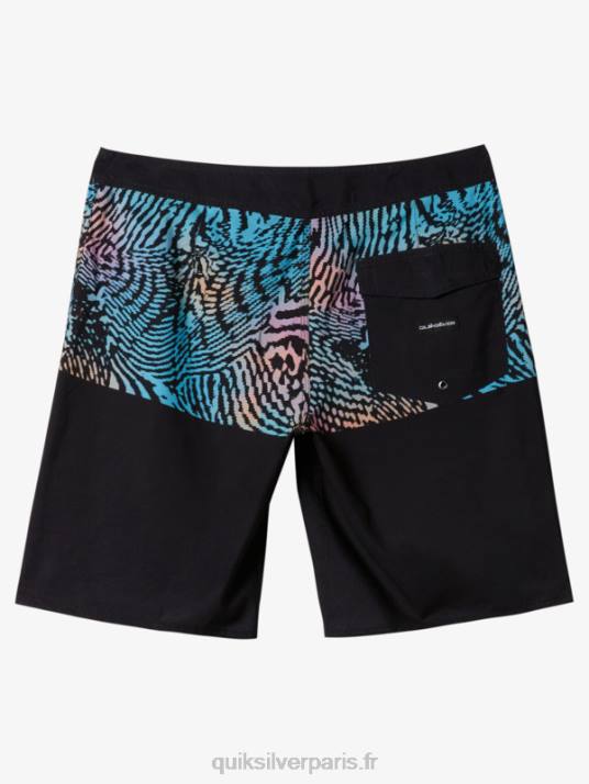 Hommes Quiksilver boardshort division 20 de tous les jours D6PT669 noir