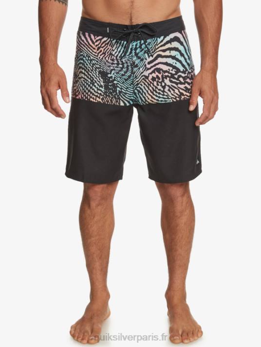Hommes Quiksilver boardshort division 20 de tous les jours D6PT669 noir