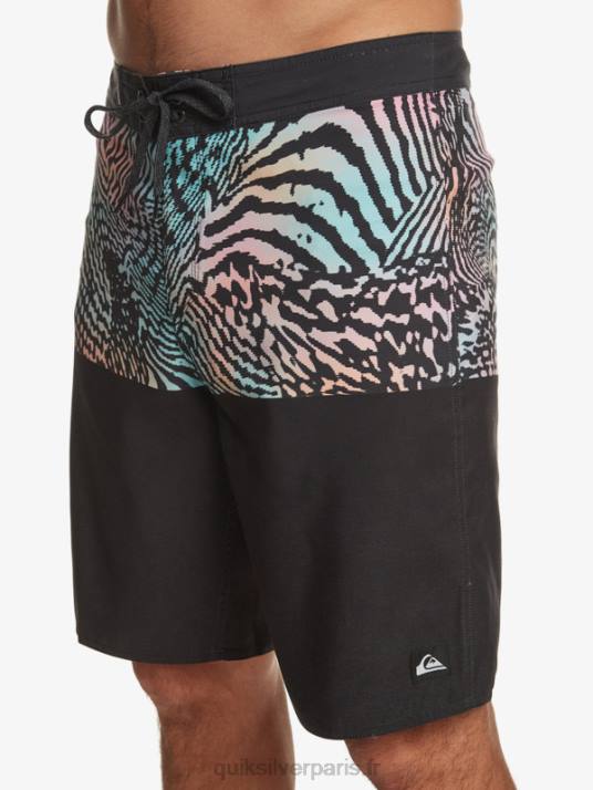 Hommes Quiksilver boardshort division 20 de tous les jours D6PT669 noir