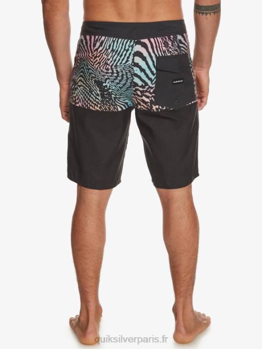 Hommes Quiksilver boardshort division 20 de tous les jours D6PT669 noir