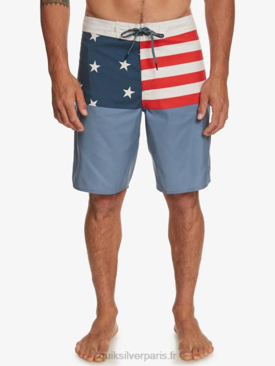 Hommes Quiksilver boardshort division 20 de tous les jours D6PT670 La marine de minuit