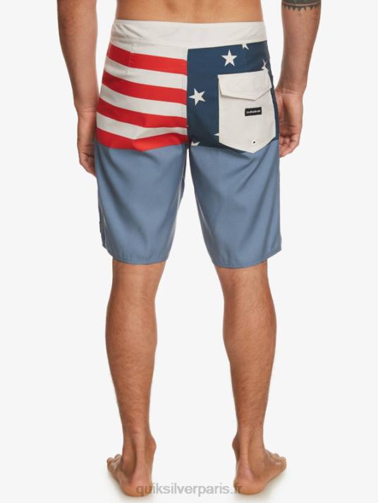 Hommes Quiksilver boardshort division 20 de tous les jours D6PT670 La marine de minuit