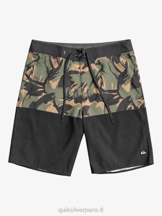 Hommes Quiksilver boardshort division 20 de tous les jours D6PT671 noir