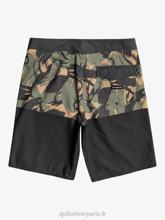 Hommes Quiksilver boardshort division 20 de tous les jours D6PT671 noir
