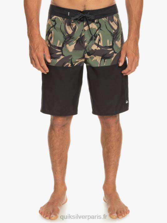Hommes Quiksilver boardshort division 20 de tous les jours D6PT671 noir