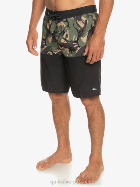 Hommes Quiksilver boardshort division 20 de tous les jours D6PT671 noir