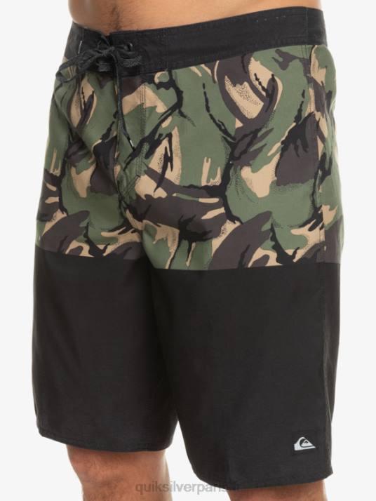Hommes Quiksilver boardshort division 20 de tous les jours D6PT671 noir
