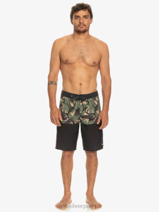 Hommes Quiksilver boardshort division 20 de tous les jours D6PT671 noir