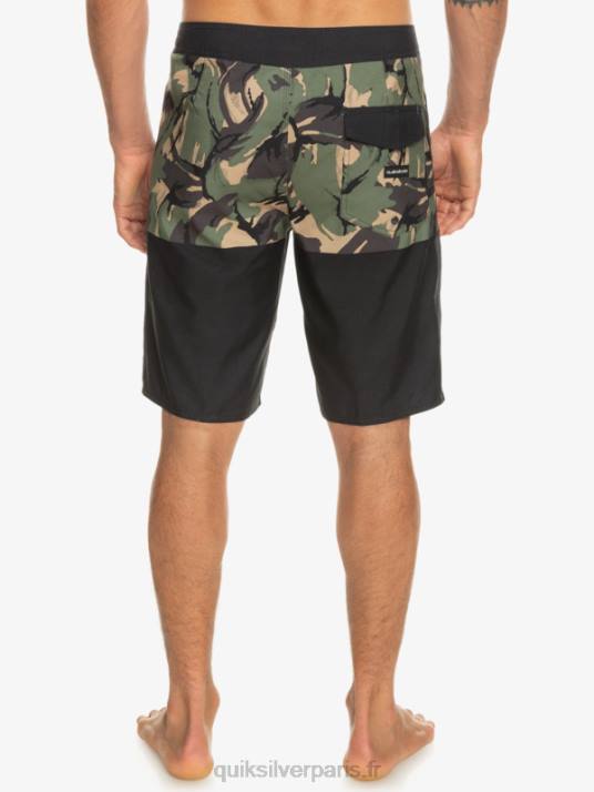 Hommes Quiksilver boardshort division 20 de tous les jours D6PT671 noir