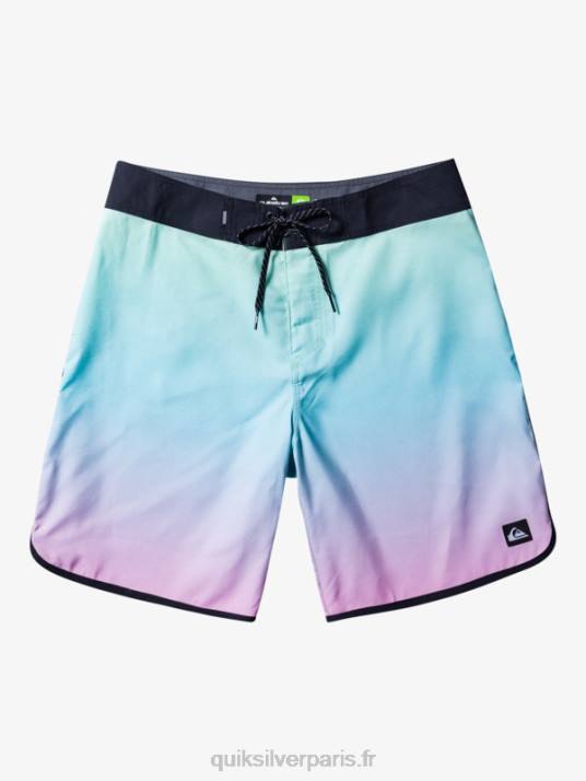 Hommes Quiksilver boardshort festonné 19 de tous les jours D6PT766 bleu rivière