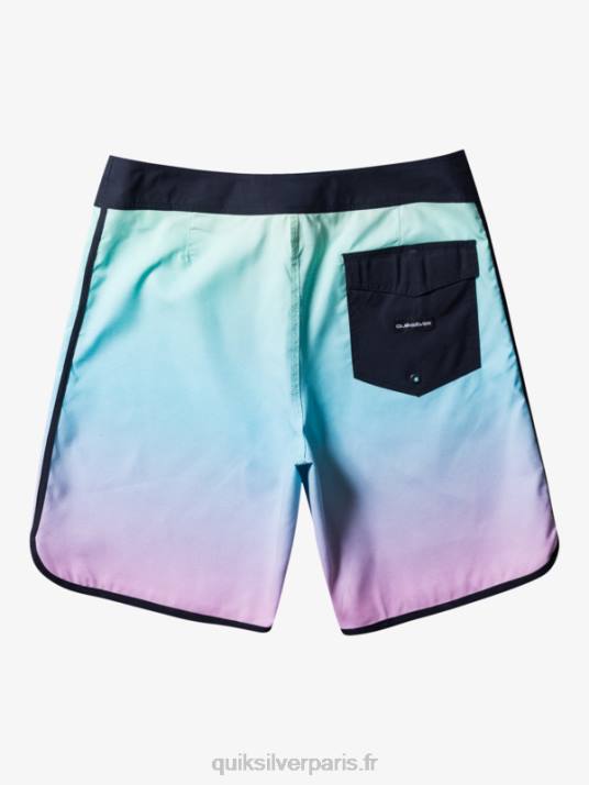 Hommes Quiksilver boardshort festonné 19 de tous les jours D6PT766 bleu rivière