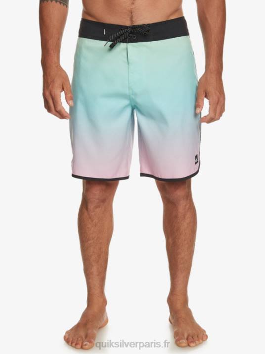Hommes Quiksilver boardshort festonné 19 de tous les jours D6PT766 bleu rivière