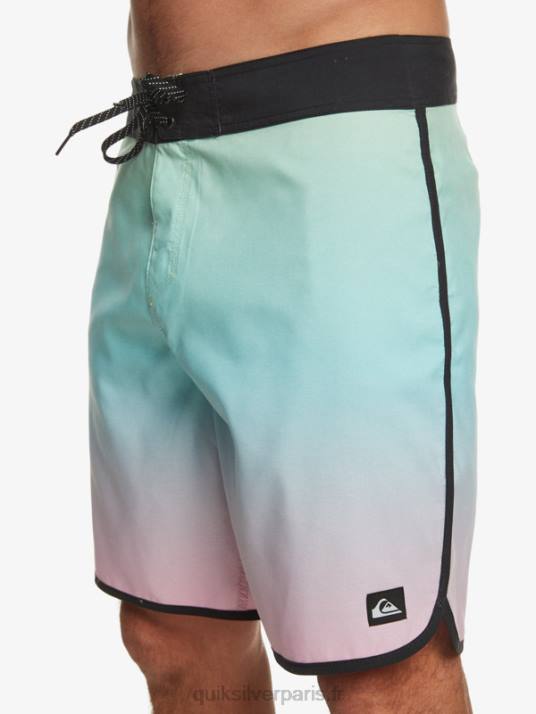 Hommes Quiksilver boardshort festonné 19 de tous les jours D6PT766 bleu rivière
