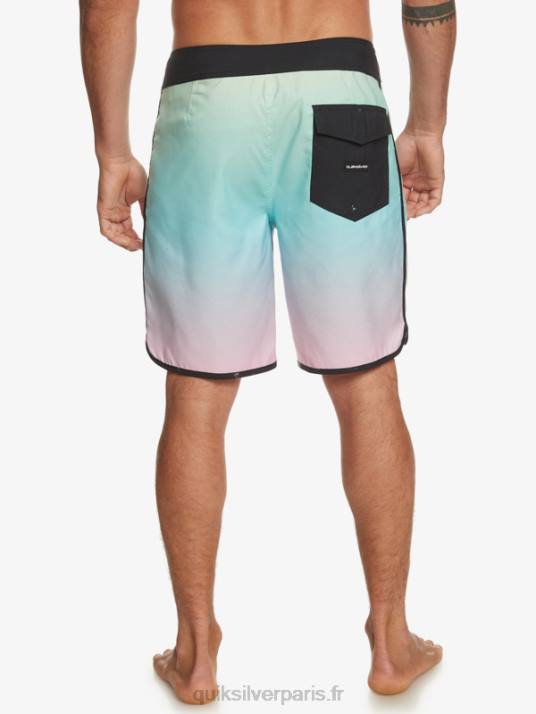 Hommes Quiksilver boardshort festonné 19 de tous les jours D6PT766 bleu rivière