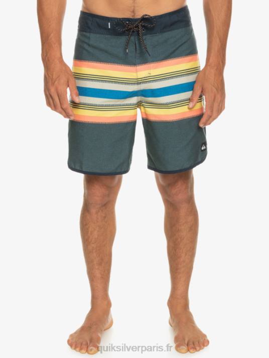 Hommes Quiksilver boardshort festonné 19 de tous les jours D6PT768 blazer bleu marine