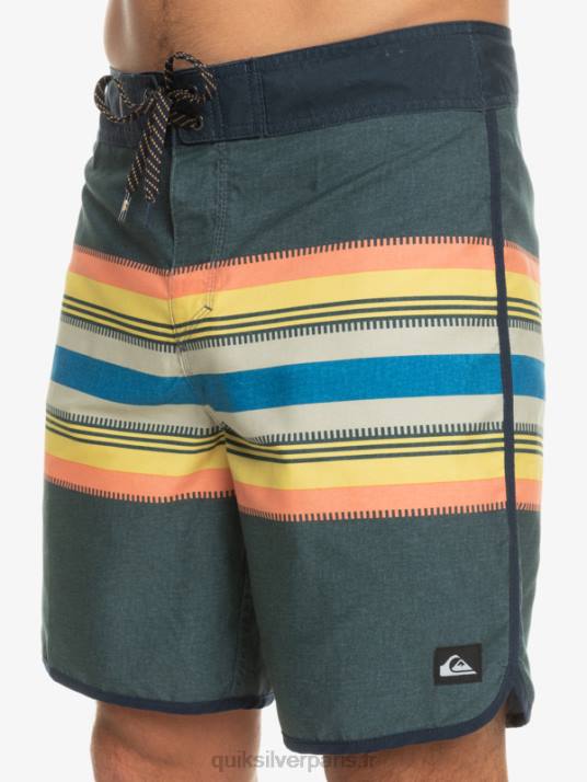 Hommes Quiksilver boardshort festonné 19 de tous les jours D6PT768 blazer bleu marine