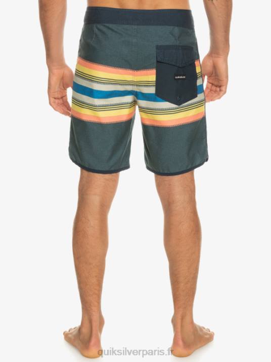 Hommes Quiksilver boardshort festonné 19 de tous les jours D6PT768 blazer bleu marine