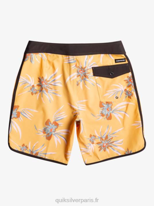 Hommes Quiksilver boardshort festonné 19 en soie de surf D6PT1491 ocre
