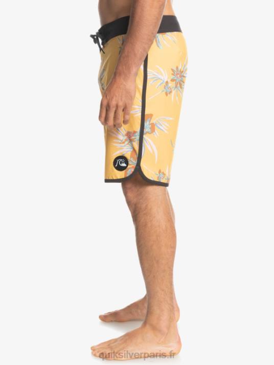 Hommes Quiksilver boardshort festonné 19 en soie de surf D6PT1491 ocre