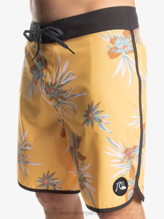 Hommes Quiksilver boardshort festonné 19 en soie de surf D6PT1491 ocre
