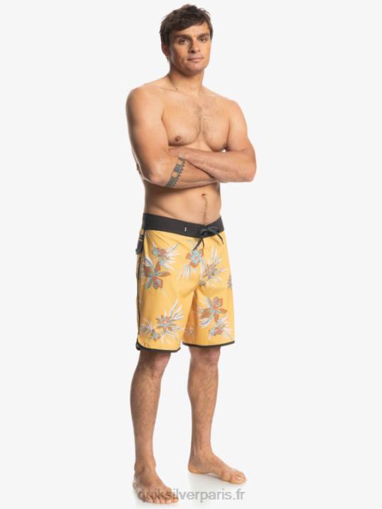Hommes Quiksilver boardshort festonné 19 en soie de surf D6PT1491 ocre
