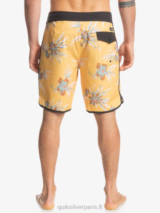 Hommes Quiksilver boardshort festonné 19 en soie de surf D6PT1491 ocre