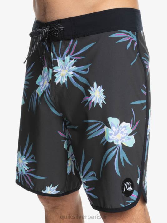 Hommes Quiksilver boardshort festonné 19 en soie de surf D6PT1493 macadam