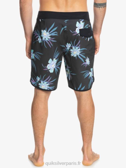 Hommes Quiksilver boardshort festonné 19 en soie de surf D6PT1493 macadam