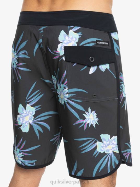 Hommes Quiksilver boardshort festonné 19 en soie de surf D6PT1493 macadam